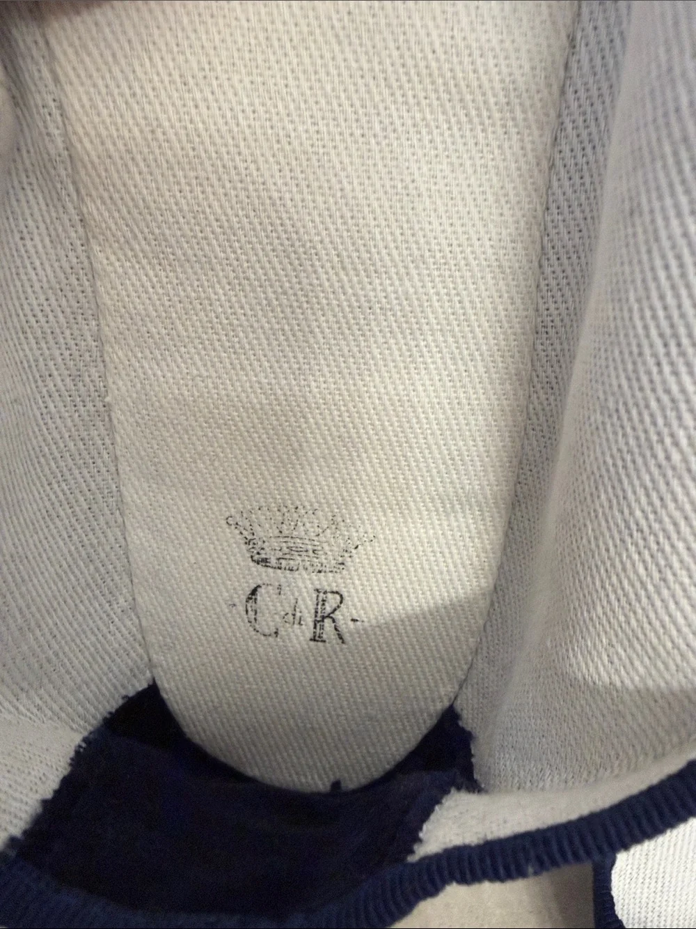 Reschio C di R Men’s Navy Velvet Friulane Slippers Italian Handmade size 46